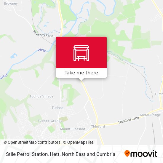 Stile Petrol Station, Hett map