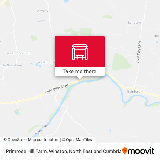 Primrose Hill Farm, Winston map