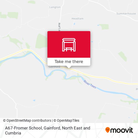 A67-Fromer School, Gainford map