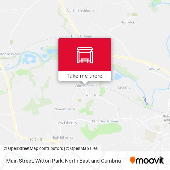 Main Street, Witton Park map