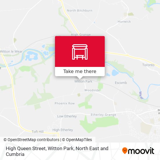 High Queen Street, Witton Park map