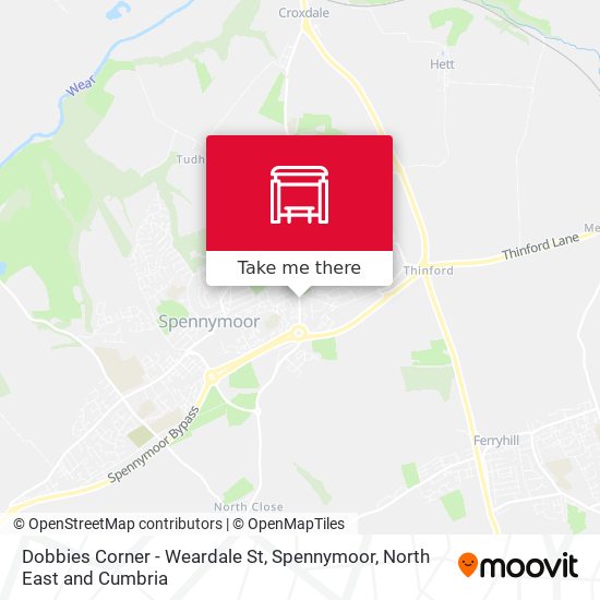 Dobbies Corner - Weardale St, Spennymoor map