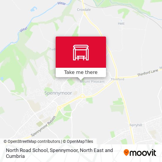 North Road School, Spennymoor map
