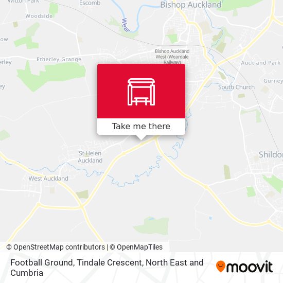 Football Ground, Tindale Crescent map