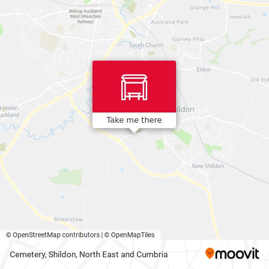 Cemetery, Shildon map