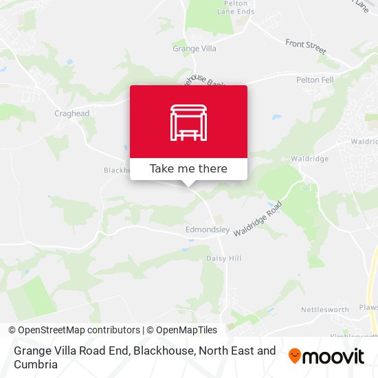 Grange Villa Road End, Blackhouse map