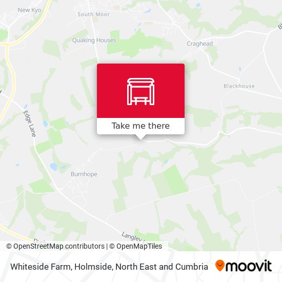 Whiteside Farm, Holmside map