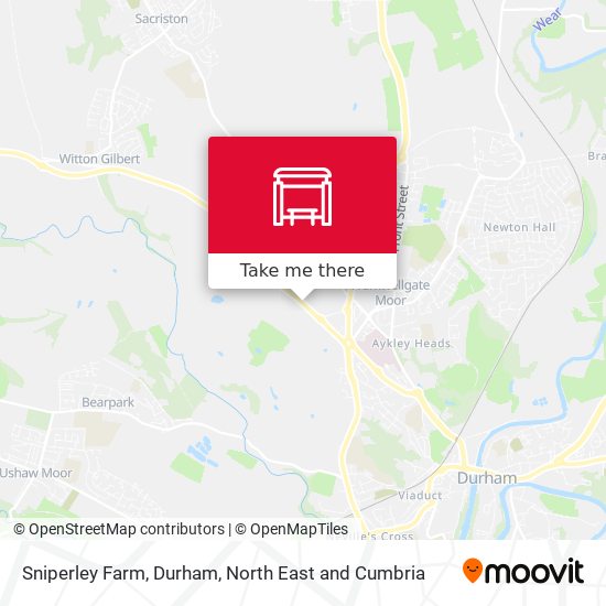 Sniperley Farm, Durham map