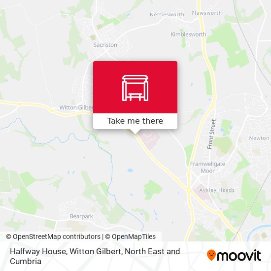 Halfway House, Witton Gilbert map