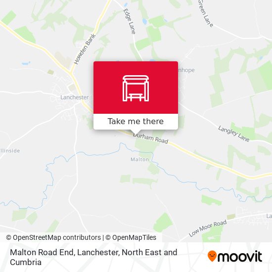 Malton Road End, Lanchester map