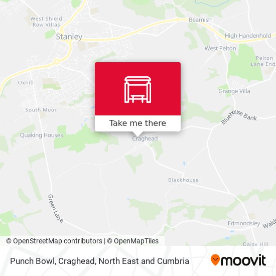 Punch Bowl, Craghead map