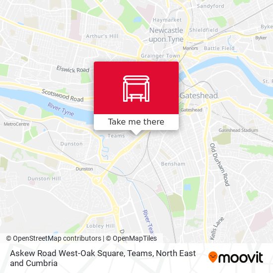 Askew Road West-Oak Square, Teams map