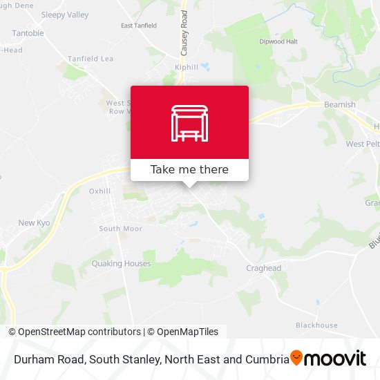 Durham Road, South Stanley map