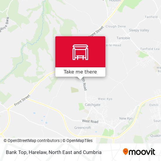 Bank Top, Harelaw map
