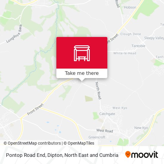 Pontop Road End, Dipton map