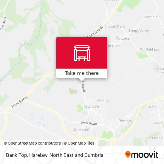 Bank Top, Harelaw map