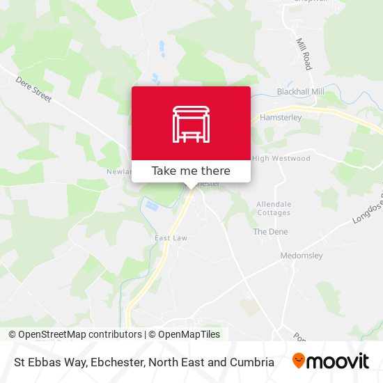 St Ebbas Way, Ebchester map