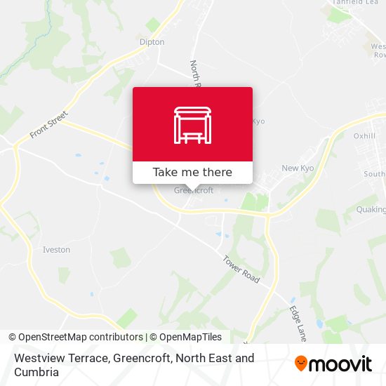 Westview Terrace, Greencroft map