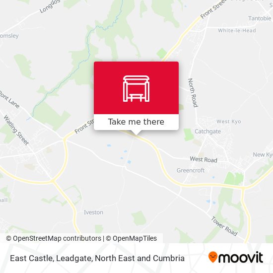 East Castle, Leadgate map