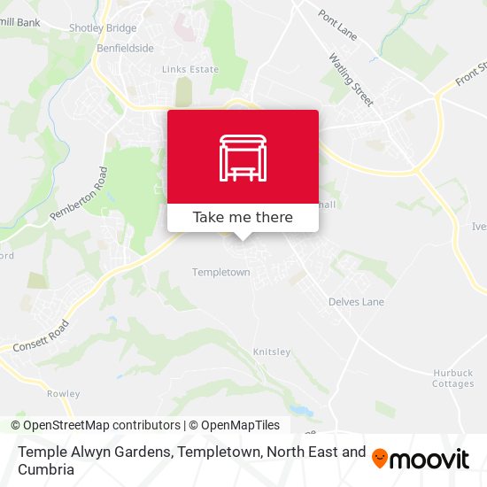 Temple Alwyn Gardens, Templetown map