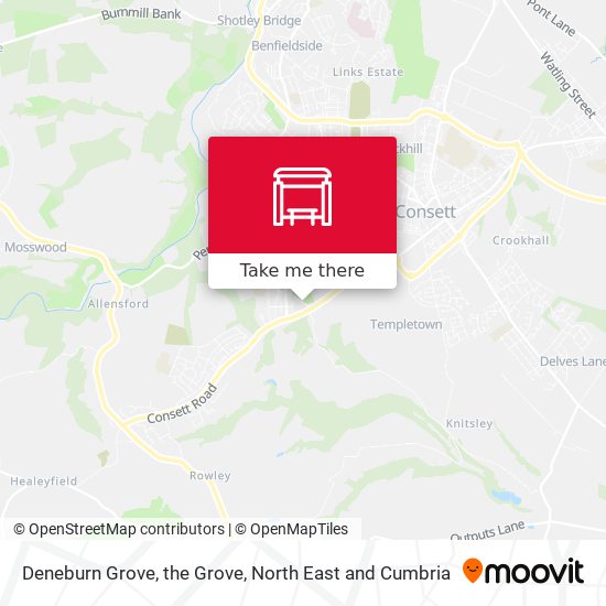 Deneburn Grove, the Grove map