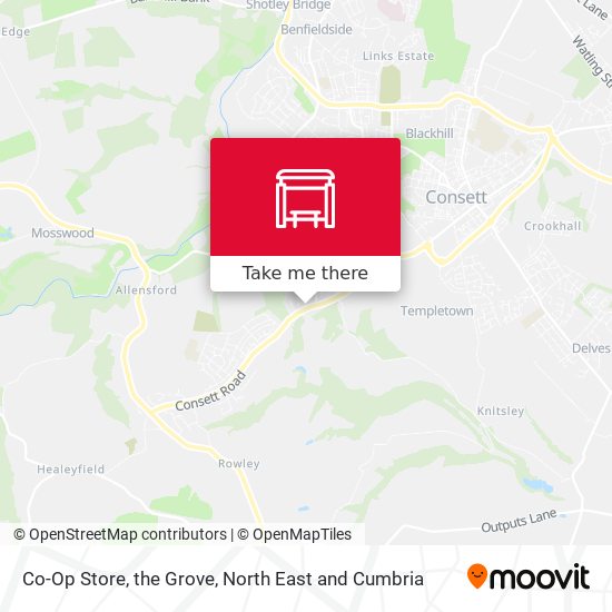 Co-Op Store, the Grove map