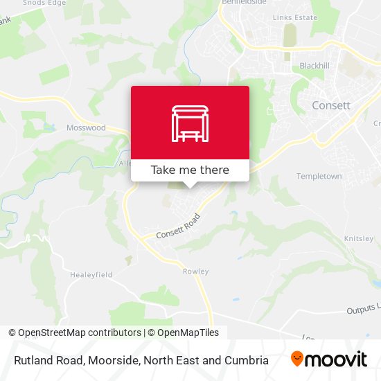 Rutland Road, Moorside map