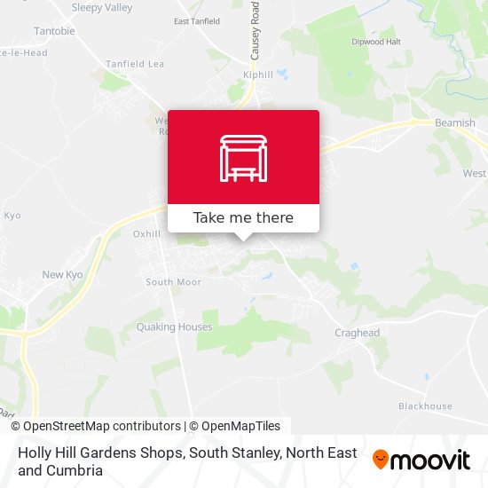 Holly Hill Gardens Shops, South Stanley map