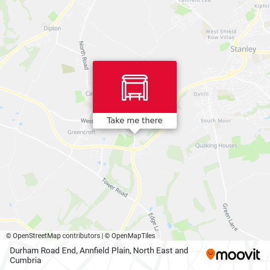 Durham Road End, Annfield Plain map