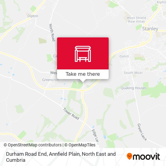 Durham Road End, Annfield Plain map