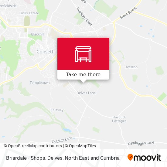 Briardale - Shops, Delves map