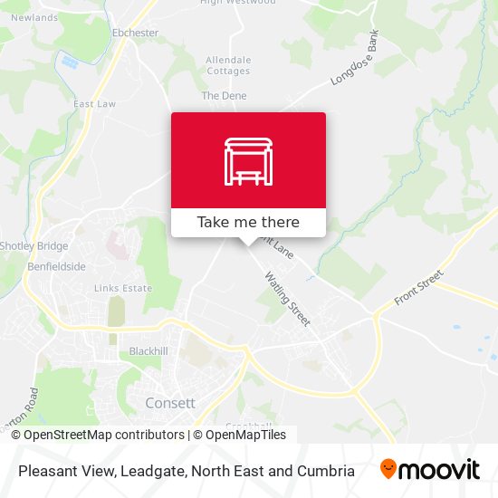 Pleasant View, Leadgate map