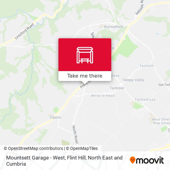 Mountsett Garage - West, Flint Hill map