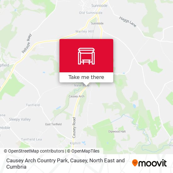 Causey Arch Country Park, Causey map