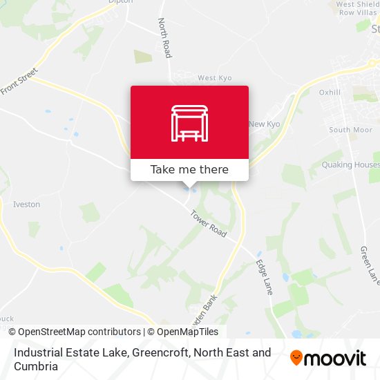 Industrial Estate Lake, Greencroft map