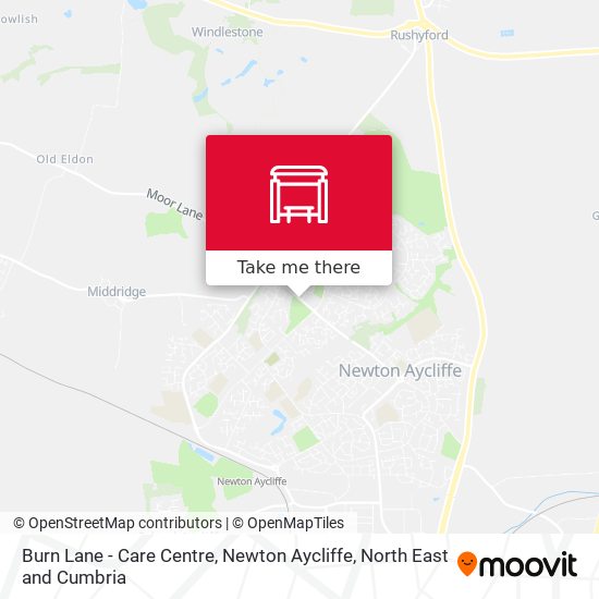 Burn Lane - Care Centre, Newton Aycliffe map