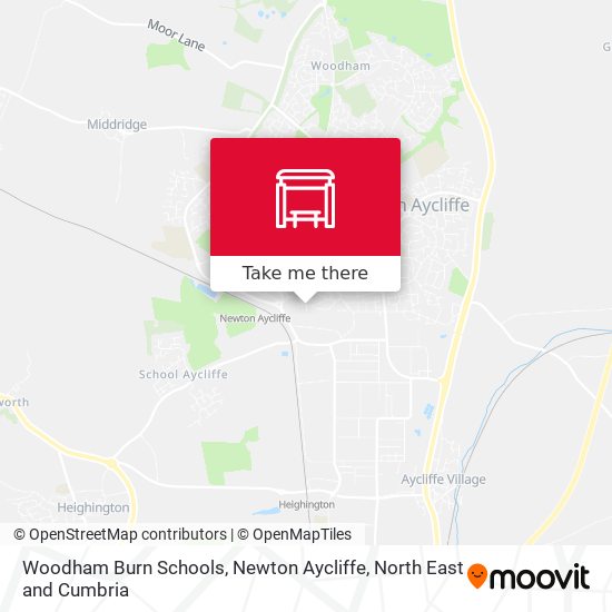 Woodham Burn Schools, Newton Aycliffe map