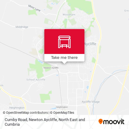 Cumby Road, Newton Aycliffe map