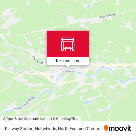 Railway Station, Haltwhistle map