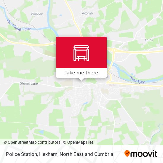 Police Station, Hexham map