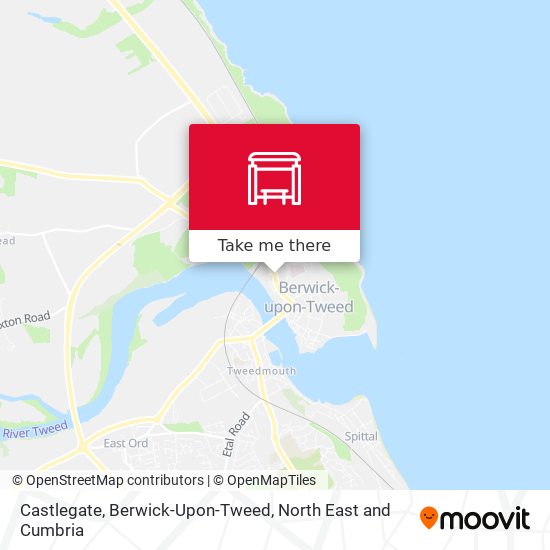 Castlegate, Berwick-Upon-Tweed map