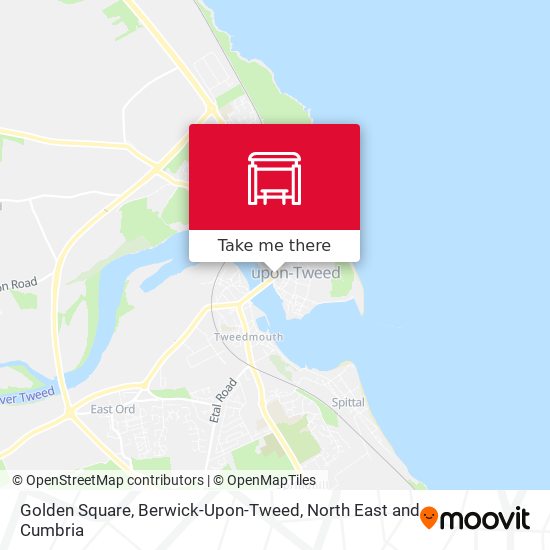 Golden Square, Berwick-Upon-Tweed map