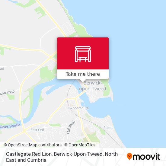 Castlegate Red Lion, Berwick-Upon-Tweed map
