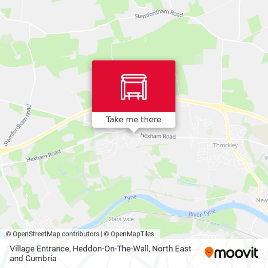 Village Entrance, Heddon-On-The-Wall map