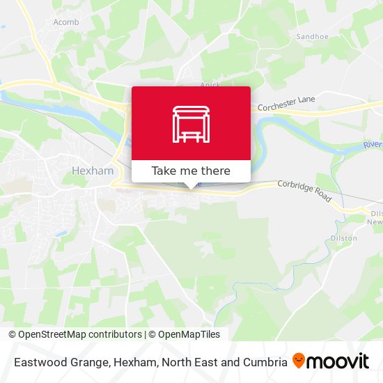 Eastwood Grange, Hexham map