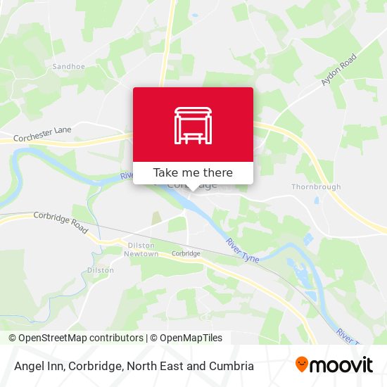 Angel Inn, Corbridge map