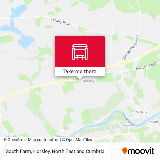 South Farm, Horsley map