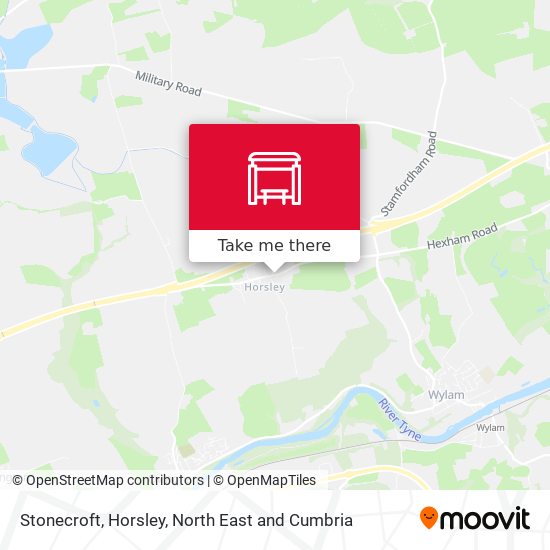Stonecroft, Horsley map