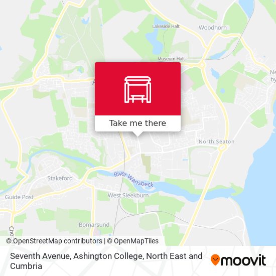 Seventh Avenue, Ashington College map