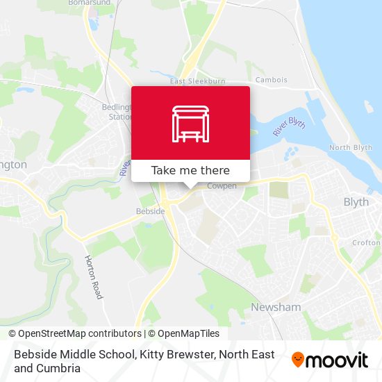 Bebside Middle School, Kitty Brewster map
